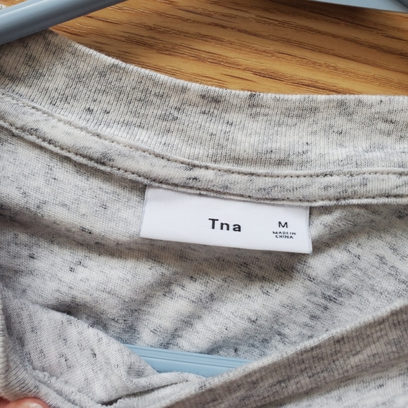 TNA grey cropped long sleeve. - Picture 3 of 4